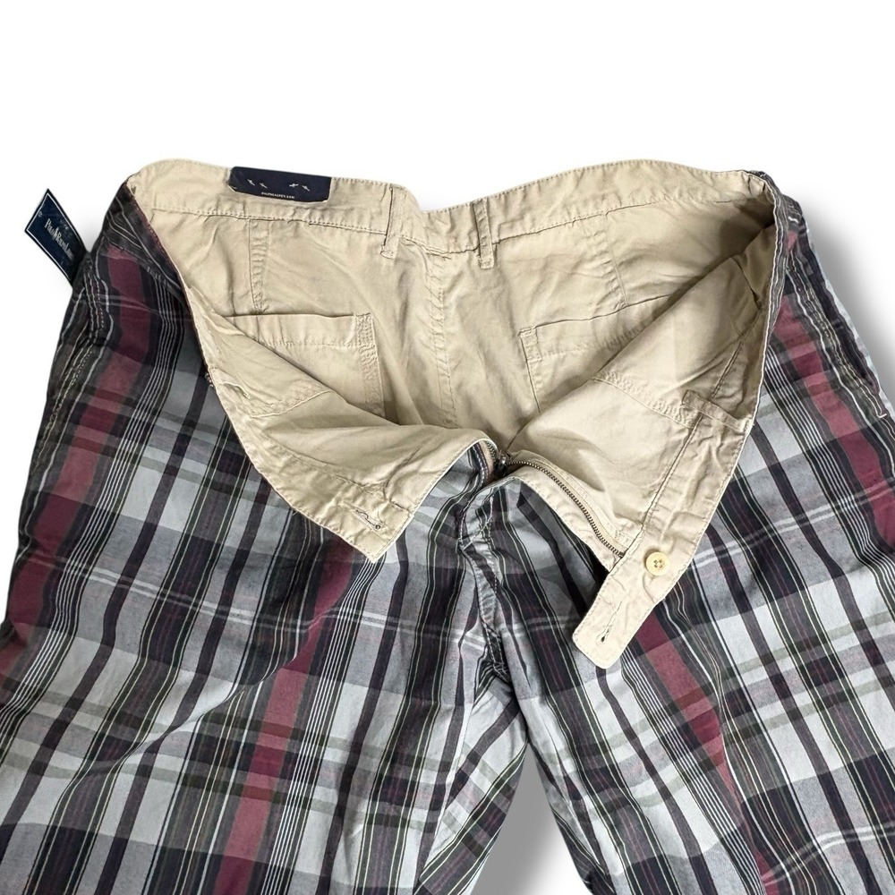 Polo Ralph Lauren Tartan Plaid Shorts Reversible Cotton Men's Size 42 NWT - Picture 7 of 12